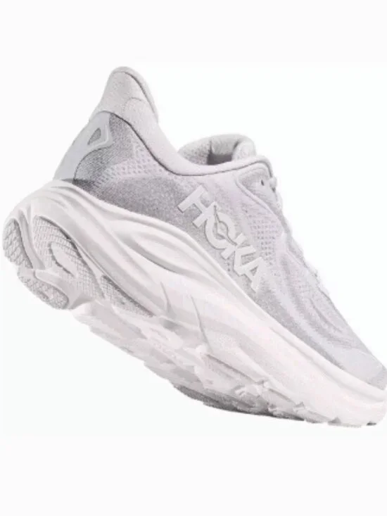 Clifton 10 Running Women's Hoka Shoes - Ash Grey/White - Picture 2 of 7